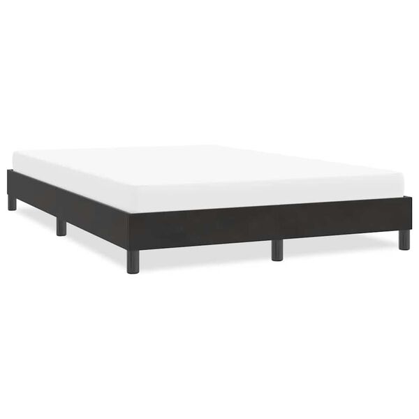 vidaXL Cadre de lit sans matelas noir 140x220 cm velours
