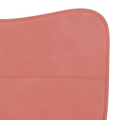 vidaXL Chaises à manger lot de 2 Rose Velours