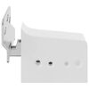 vidaXL Support de Meuble Suspendu 2 pcs Blanc 70 x 48 x 19 mm