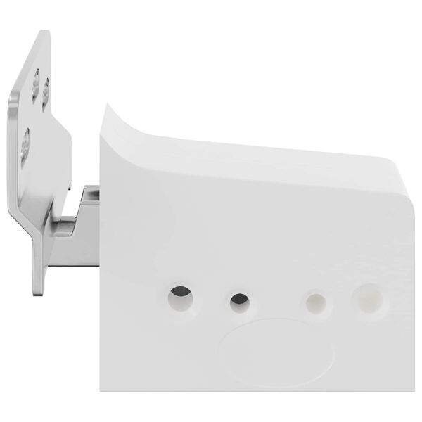 vidaXL Support de Meuble Suspendu 2 pcs Blanc 70 x 48 x 19 mm