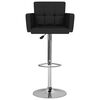 vidaXL Tabourets de bar lot de 2 noir similicuir