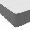 vidaXL Cadre de lit avec matelas Gris clair 90 x 190 cm tissu
