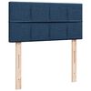 vidaXL Sommier &agrave; lattes de lit avec matelas Bleu 80x200 cm Tissu