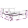 vidaXL Cadre de lit sans matelas 135x190 cm bois de pin massif