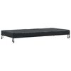 vidaXL Housse de Table Uni Noir 102 x 202 x 15 cm tissu
