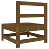vidaXL Canap&eacute;s centraux de jardin 2 pcs marron miel bois de pin solide