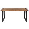 vidaXL Table à manger Bois d'acacia massif 180x90 cm