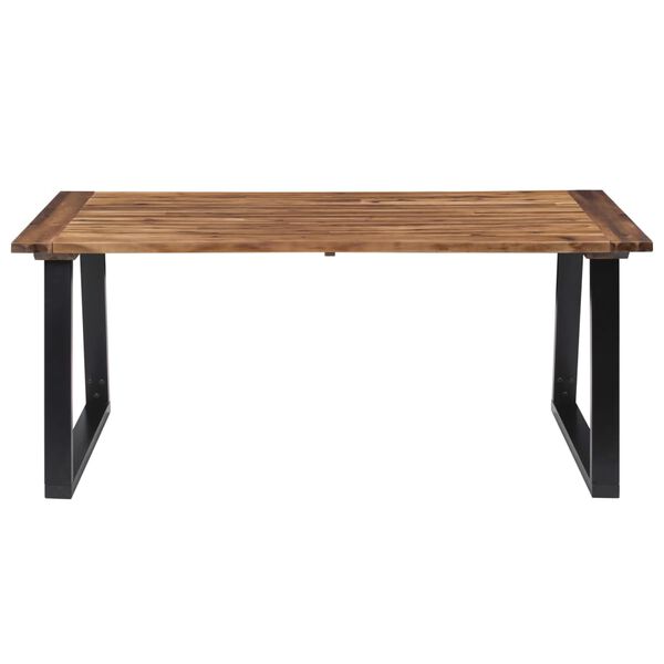 vidaXL Table à manger Bois d'acacia massif 180x90 cm