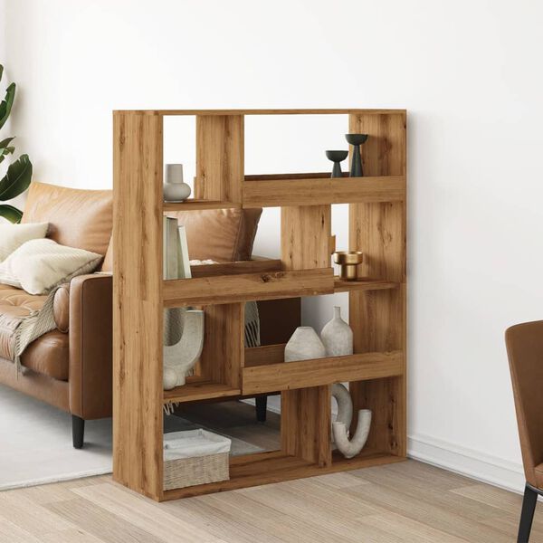 vidaXL Biblioth&egrave;que ch&ecirc;ne artisanal 100x33x125,5 cm bois d'ing&eacute;nierie