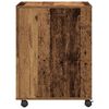 vidaXL Support d'imprimante avec stockage Bois ancien 60 x 50 x 67 cm