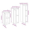 vidaXL Meubles TV 3 pcs Bois massif de pin