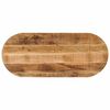 vidaXL Dessus de table 140x60x2,5cm ovale bois massif de manguier brut