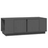 vidaXL Table basse Gris 110x50x40 cm Bois massif de pin