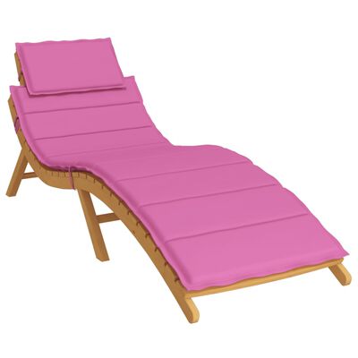 vidaXL Coussin de chaise longue rose tissu oxford