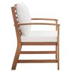 vidaXL Salon de jardin 4 pcs avec coussins Bois d'acacia solide