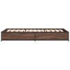 vidaXL Cadre de lit sans matelas ch&ecirc;ne marron 90x190 cm
