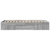 vidaXL Cadre de lit sans matelas sonoma gris 90x190 cm