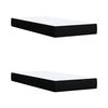 vidaXL Sommier &agrave; lattes de lit avec matelas Noir 200x200 cm Tissu