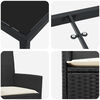 vidaXL Ensemble de salle &agrave; manger pour jardin 7 pcs Beige polyrotin