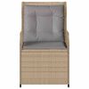vidaXL Banc de jardin 2 pcs Beige polyrotin