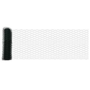 vidaXL Cl&ocirc;ture hexagonale Vert 0,8 x 10 m PVC