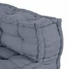 vidaXL Canap&eacute; modulaire 4 pcs Gris tissu