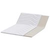 vidaXL Surmatelas Blanc 160 x 200 x 3,5 cm Tissu en Tricot