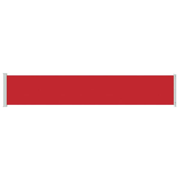 vidaXL Auvent lat&eacute;ral r&eacute;tractable de patio 117x600 cm Rouge