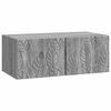 vidaXL Meuble TV mural 78,5 x 41 x 30 cm Sonoma gris Bois d'ing&eacute;nierie
