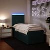 vidaXL Sommier &agrave; lattes de lit avec matelas Vert fonc&eacute; 100x200 cm