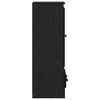 vidaXL Haut Armoire avec tiroir 3 pcs Ch&ecirc;ne noir Bois d'ing&eacute;nierie