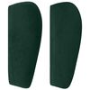 vidaXL T&ecirc;te de lit avec oreilles Vert fonc&eacute; 83x23x78/88 cm Velours