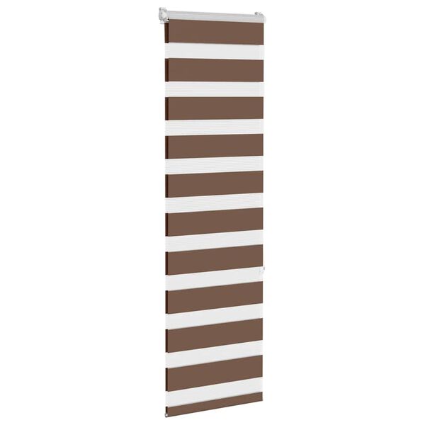 vidaXL Store z&egrave;bre marron 50x150 cm largeur du tissu 45,9 cm polyester