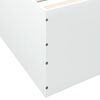 vidaXL Cadre de lit sans matelas blanc 150x200 cm