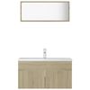 vidaXL Ensemble de meubles de salle de bain Ch&ecirc;ne sonoma Agglom&eacute;r&eacute;