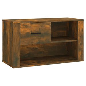 vidaXL Armoire &agrave; chaussures Ch&ecirc;ne fum&eacute; 80x35x45 cm Bois d'ing&eacute;nierie