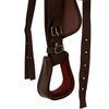 vidaXL Selle, bridon et col de poitrine Cuir v&eacute;ritable 16 po Marron