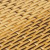 vidaXL Paravent de balcon marron clair 600x80 cm r&eacute;sine tress&eacute;e