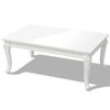 vidaXL Table basse 100x60x42 cm Blanc brillant