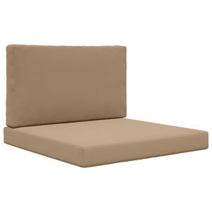 vidaXL Coussin de canap&eacute; d'ext&eacute;rieur Polyester Taupe 80 x 80 cm