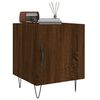 vidaXL Table de chevet ch&ecirc;ne marron 40x40x50 cm bois d&rsquo;ing&eacute;nierie