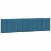 vidaXL Cadre de lit sans matelas Hanko bleu 200x200 cm velours