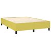 vidaXL Sommier &agrave; lattes de lit matelas et LED Vert 140x200 cm Tissu