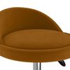 vidaXL Chaises &agrave; manger pivotantes lot de 4 Marron Velours