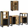 vidaXL Ensemble de mobilier de salle de bain avec &eacute;tag&egrave;re 4 pcs