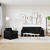 vidaXL Canap&eacute; 2 pcs Noir 198 x 78 x 80 cm Velours