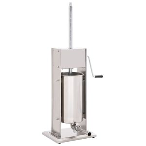 vidaXL Poussoir &agrave; saucisse manuel Argent&eacute; 15 L Acier inoxydable