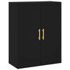vidaXL Armoires murales 2 pcs noir 69,5x34x90 cm