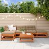 vidaXL Ensemble de salon de jardin 5 pcs Brun Cir&eacute; Pin massif