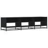 vidaXL Meuble TV noir 180x40x46 cm bois d'ing&eacute;nierie